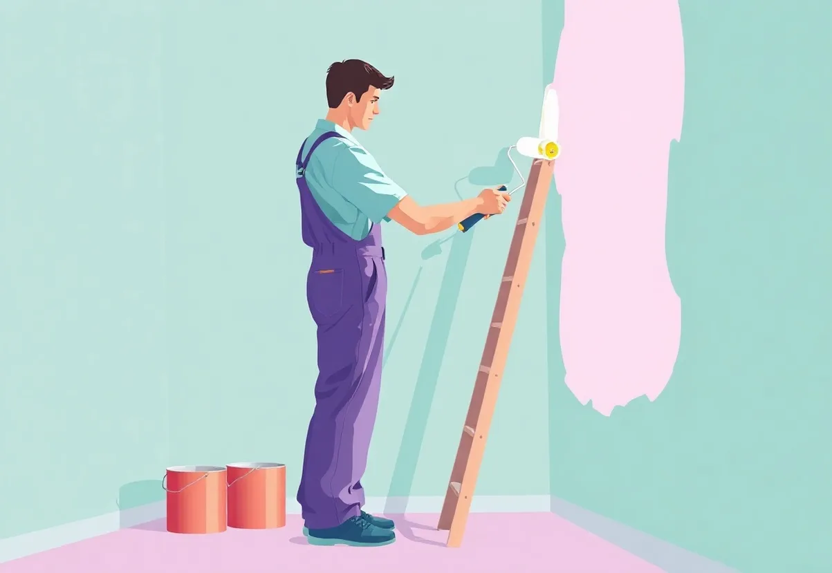 Peintre Stiring-Wendel 57350 en intervention sur un chantier